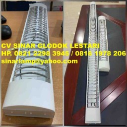 Kap Lampu RM Outbow 2x36watt dan 2x18watt Kisi